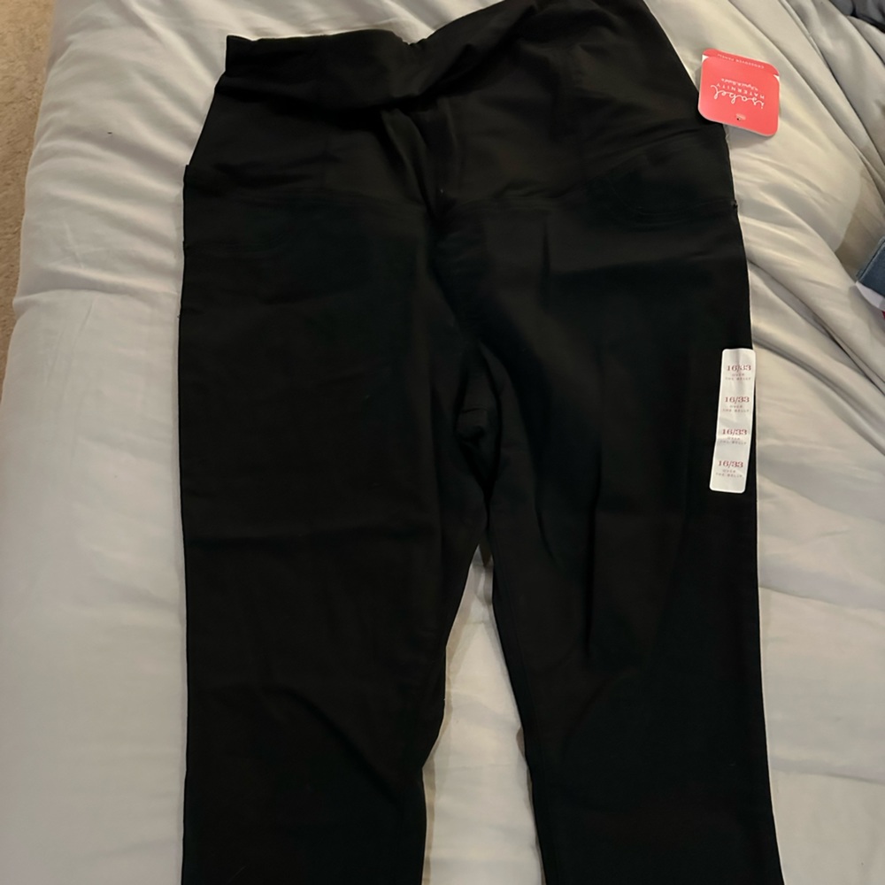 Black maternity jeans